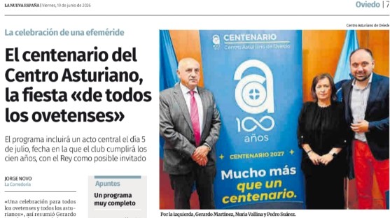 El Centro Asturiano comienza la celebración de su centenario: "Queremos que sea algo de todos los ovetenses"